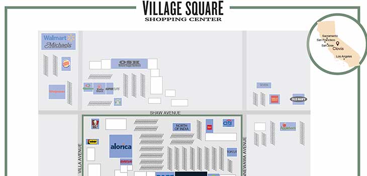 12-Village Square Shopping Center (Burlington Coat) - Site Plan